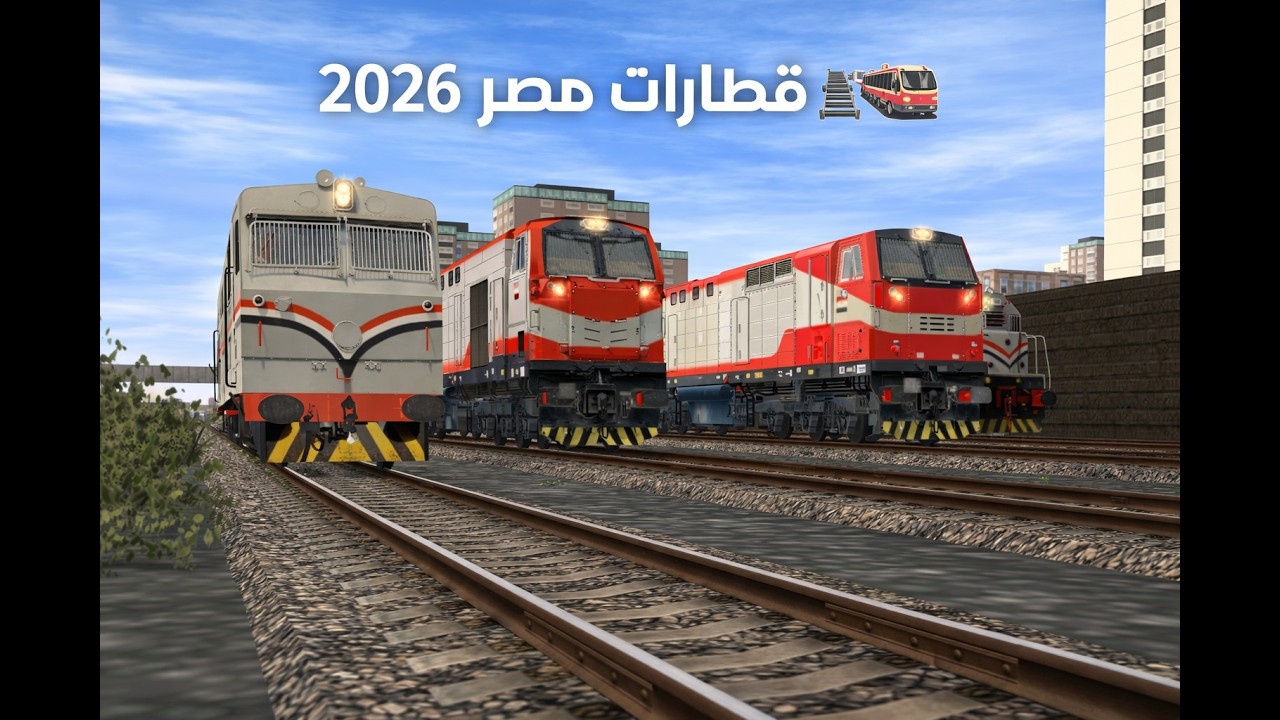 قطارات مصر: فيلم قصير عن بعض القطارات التي تعمل علي  خطوط السكة الحديد المصرية داخل محاكي Trainz 12🚂