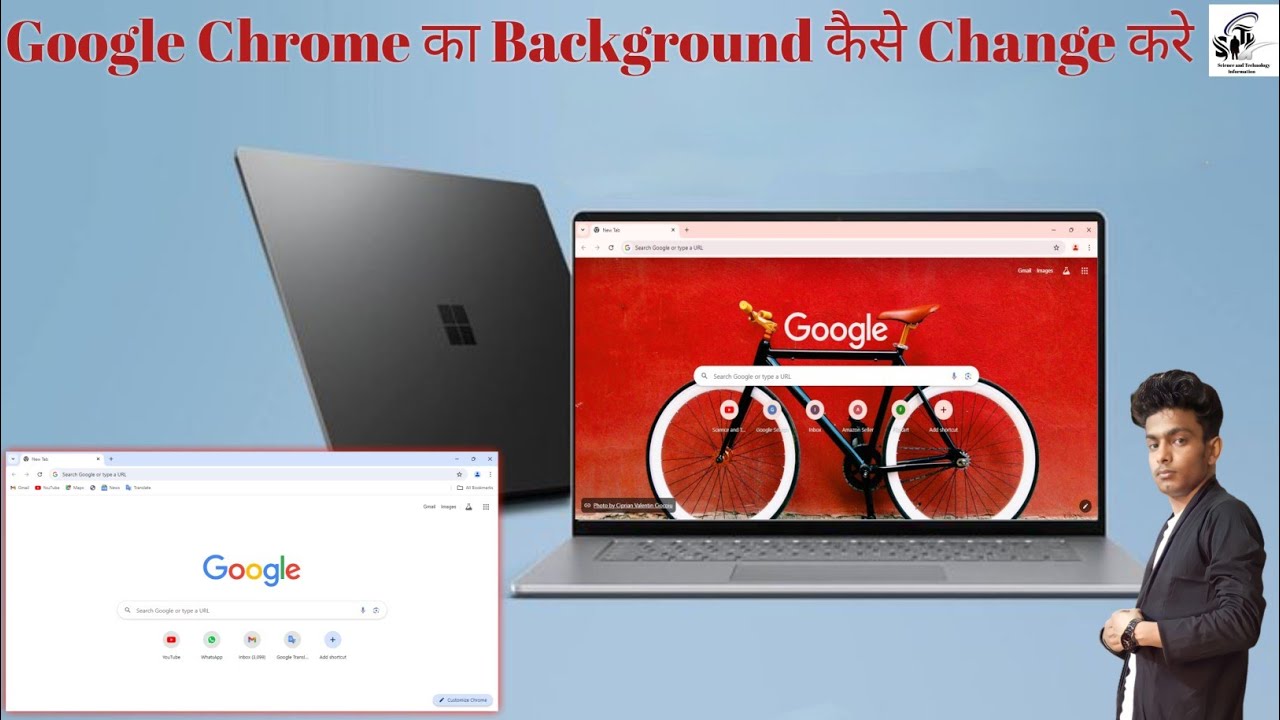 How To Change Google Chrome Background || Pc Me Google Chrome Ka Background Kaise Change Kare
