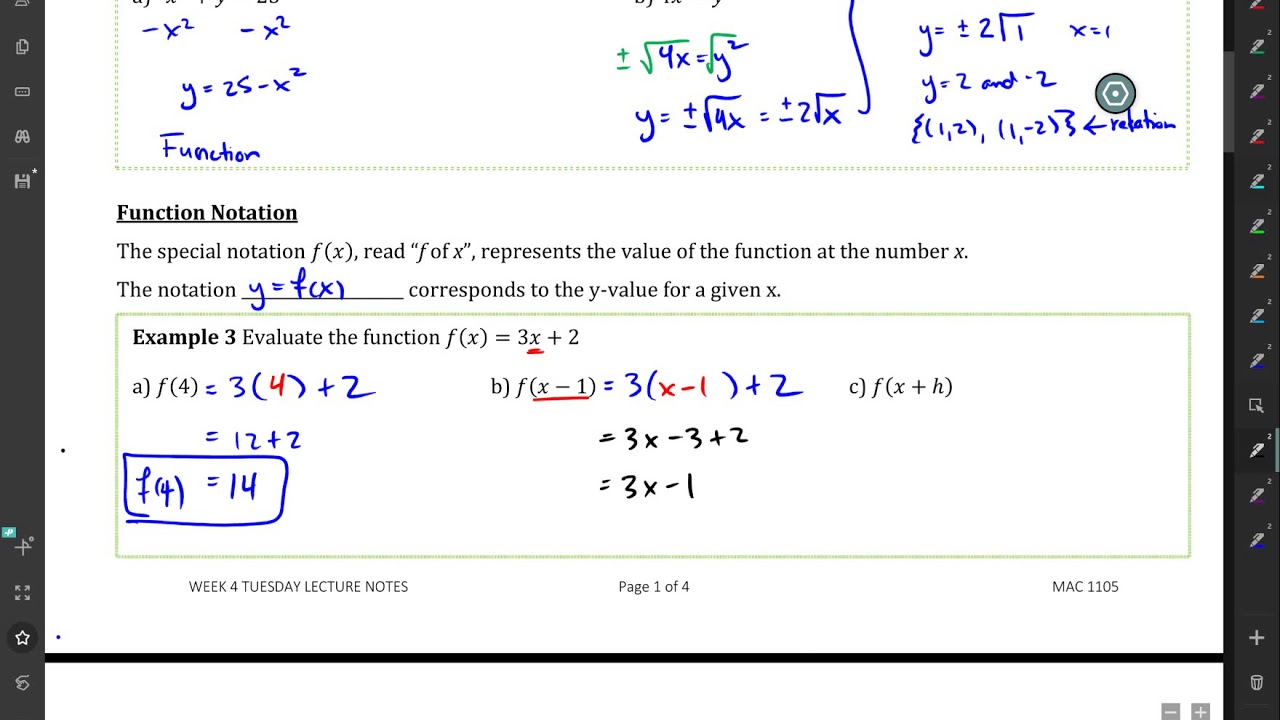 College Algebra Week 4 Tuesday Video 3 - YouTube