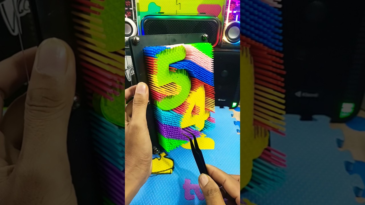 Take off the sticky numbers 