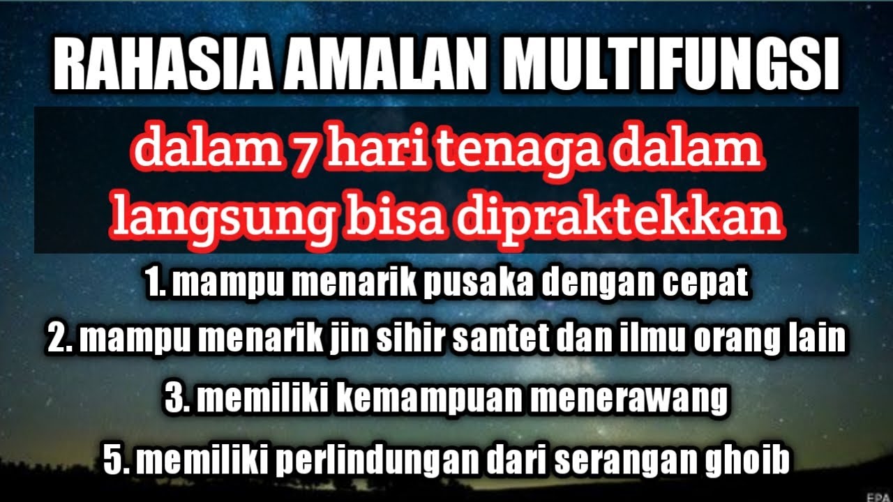 Amalan Dzikir Tingkat Tinggi 7 Hari Langsung Aktif