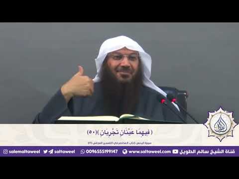 معنى قوله تعالى ف يه م ا ع ي ن ان ت ج ر ي ان ٥٠