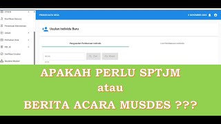 Is it necessary to have an SPTJM / Minutes of the Village Consultative Assembly (MUSDES) when pro... Is it necessary to have an SPTJM / Minutes of the Village Consultative Assembly (MUSDES) when pro...