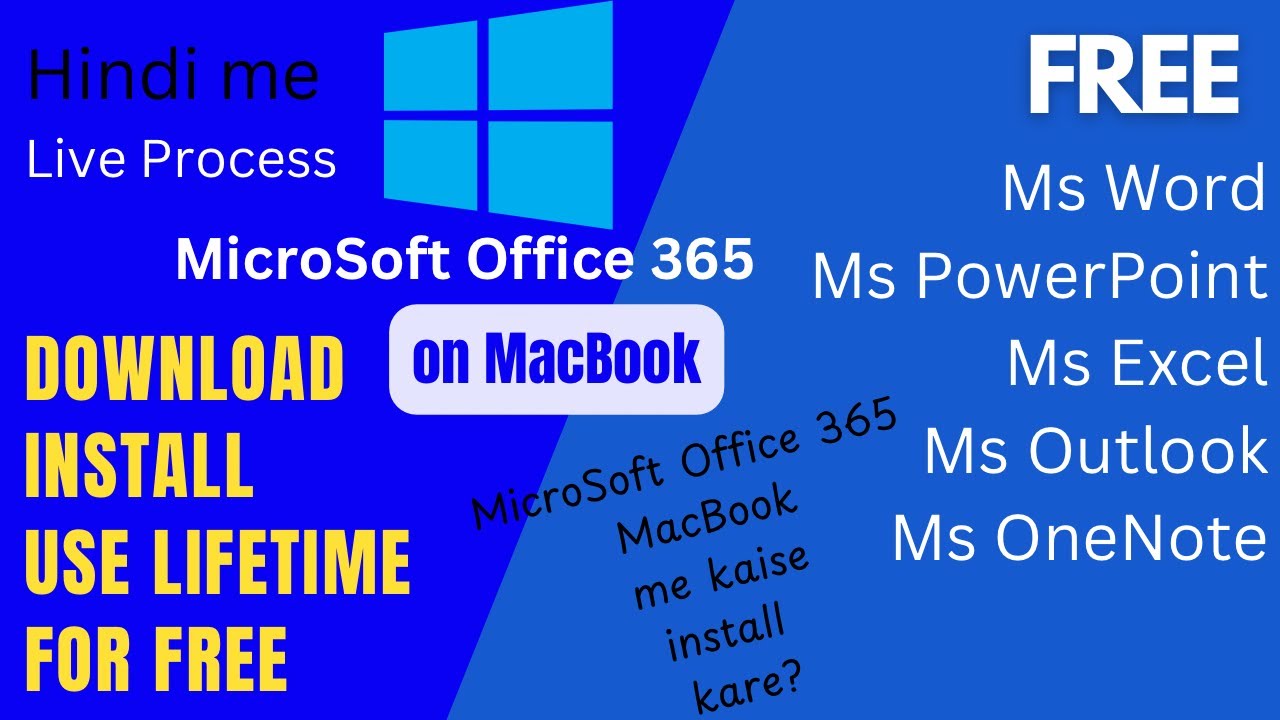 Free Me MicroSoft Office 365 MacBook Me Kaise Install Kare Hindi Me free-me-microsoft-office-365-macbook-me-kaise-install-kare-hindi-me