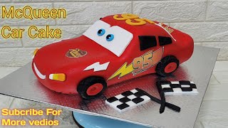 Car Cake | Mcqueen Car cake | Car Cake Tutorial | Car shape cake cutting | #car #carcake #youtube