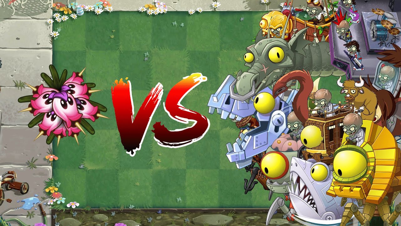 Mastery 200 Heath Seeker vs. All Zombots | Plants vs. Zombies 2