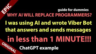 AI wrote Viber Bot in 1 minute (ChatGPT  software development example) | Artificial Intelligence-AI