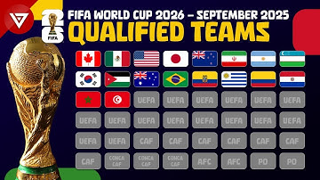 🔴 FIFA WORLD CUP 2026: ALL 18 TEAMS QUALIFIED - SEPTEMBER 2025