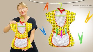 No more clutter! Keep your clothespins in this dress bag / Sewing Tutorial