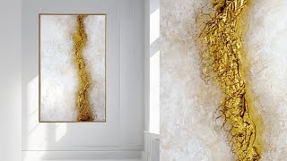 How to Create Minimalist (Yet HIGH-END) Textured Wall Art (618)  screenshot 1