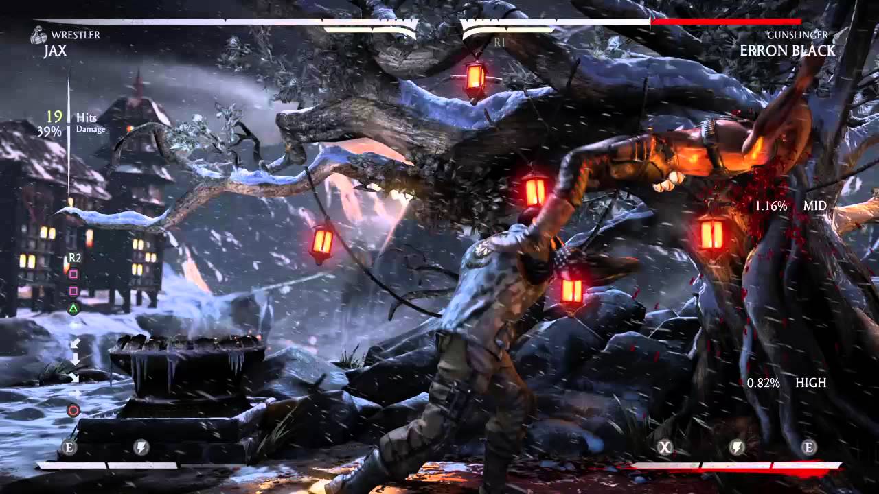 Mortal Kombat X Jax 20hit 43% damage