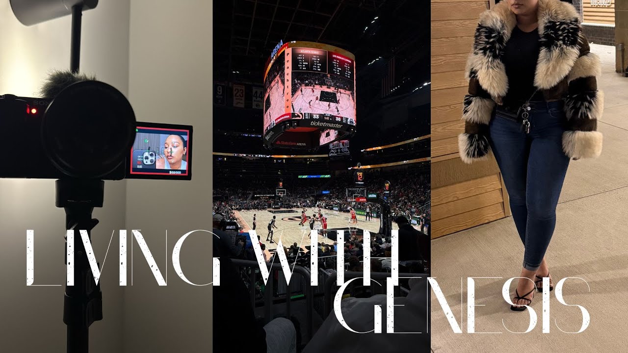 Living with Genesis Vlog: New Fur Coat Unlocked 😌✨ Hawks Game + Auntie Era Vlog