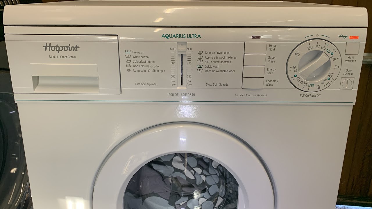Hotpoint Aquarius Ultra 1200 De Luxe 9549 - Colourfast Cotton 60°