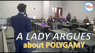 A lady argues about POLYGAMY - gets an interesting response