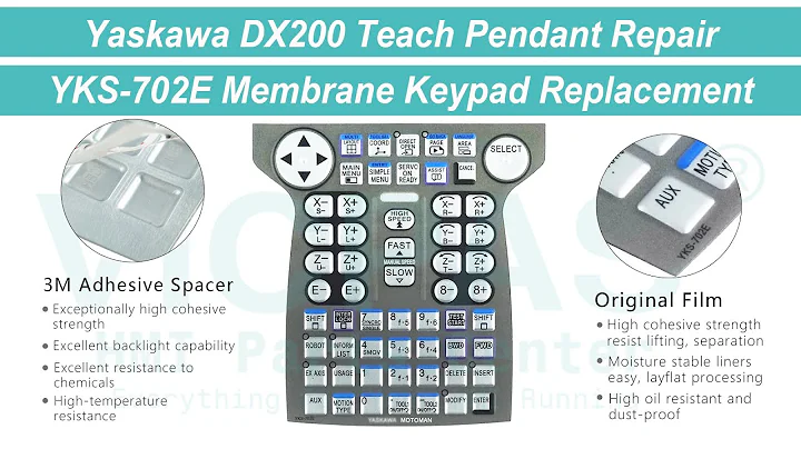 MOTOMAN Yaskawa DX200 ipendant YKS-702E Membrane Keypad Repair Replacement