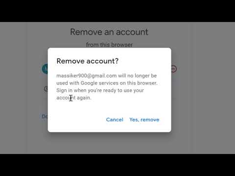 how to remove your google account from a computer