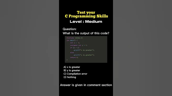 Think you know C programming? Test your knowledge with this MCQ.