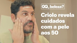 Criolo, aos 50 anos, revela sua jornada de autocuidado com a pele l GQ, Beleza?