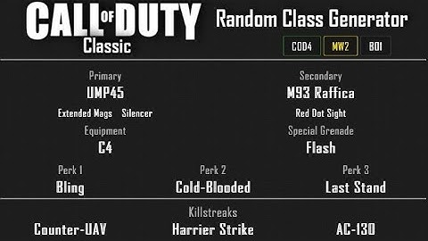 MW2 - Afghan Ground War Domination (34-6) Random Class Generator #76 [2020]