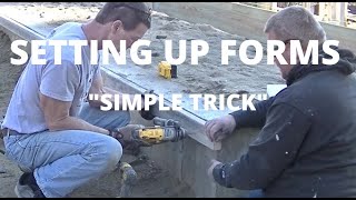 How To Form A 1.5" Overhang For A Concrete Patio