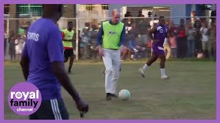 Crowned Sterling: Will Enjoys a Kickabout in Jamaica