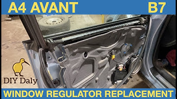 Audi A4 front window regulator replacement B7