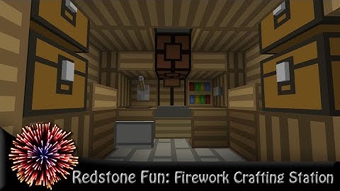 Redstone Fun: Firework Crafting Station