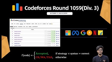 Codeforces Round 1059 (Div. 3) || A, B, C, D, E Complete Solutions Explanation in C++ || Watch in 2X