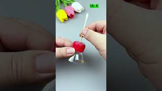 Don't throw away empty mineral water bottles! Just cut them open and punch a hole,