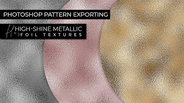 Photoshop Pattern Exporting & Foil Texture Tutorial How to make a pattern in Photoshop