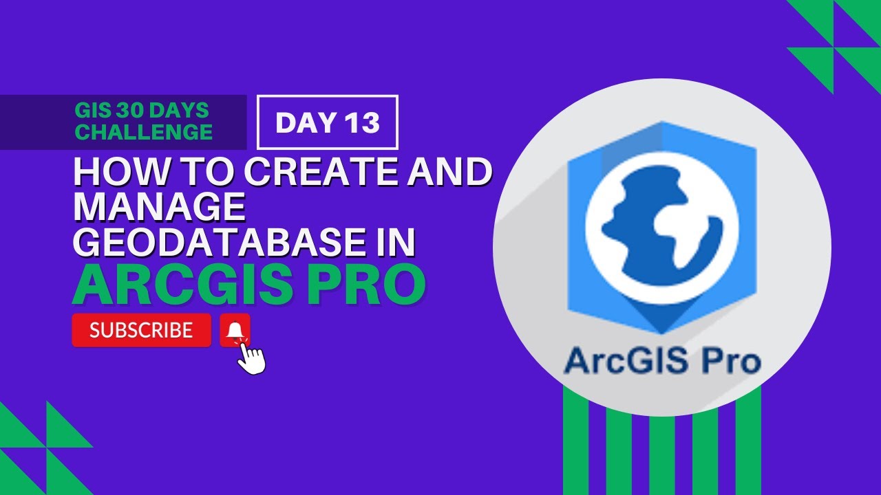 How to Create and Manage Geodatabase in ArcGIS Pro - YouTube