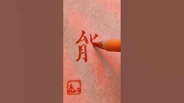 Chinese ABLE - 能  Néng | #chinese #mandarin #handwriting #learnchinese