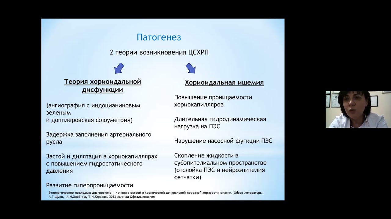 Центральная серозная хориоретинопатия диагностика и неинвазивная ...