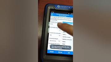 exportación de datos libreta S40 stonex por bluetooth a celular
