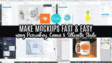 How to Make Mockups for Your Shop Using Picmonkey, Canva, and Silhouette Studio | Fast and Easy!