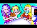 Paper Dolls Dress Up - Poor Rapunzel Family and Sinister in Law - Barbie Story &amp; Crafts