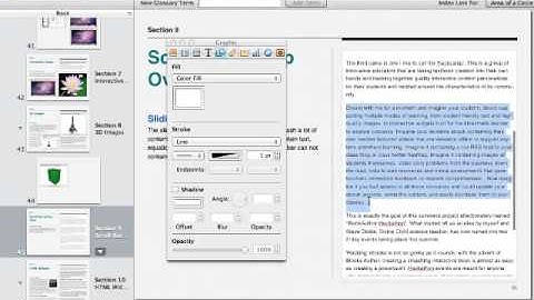Adding a Scrolling Sidebar widget to iBooks Author