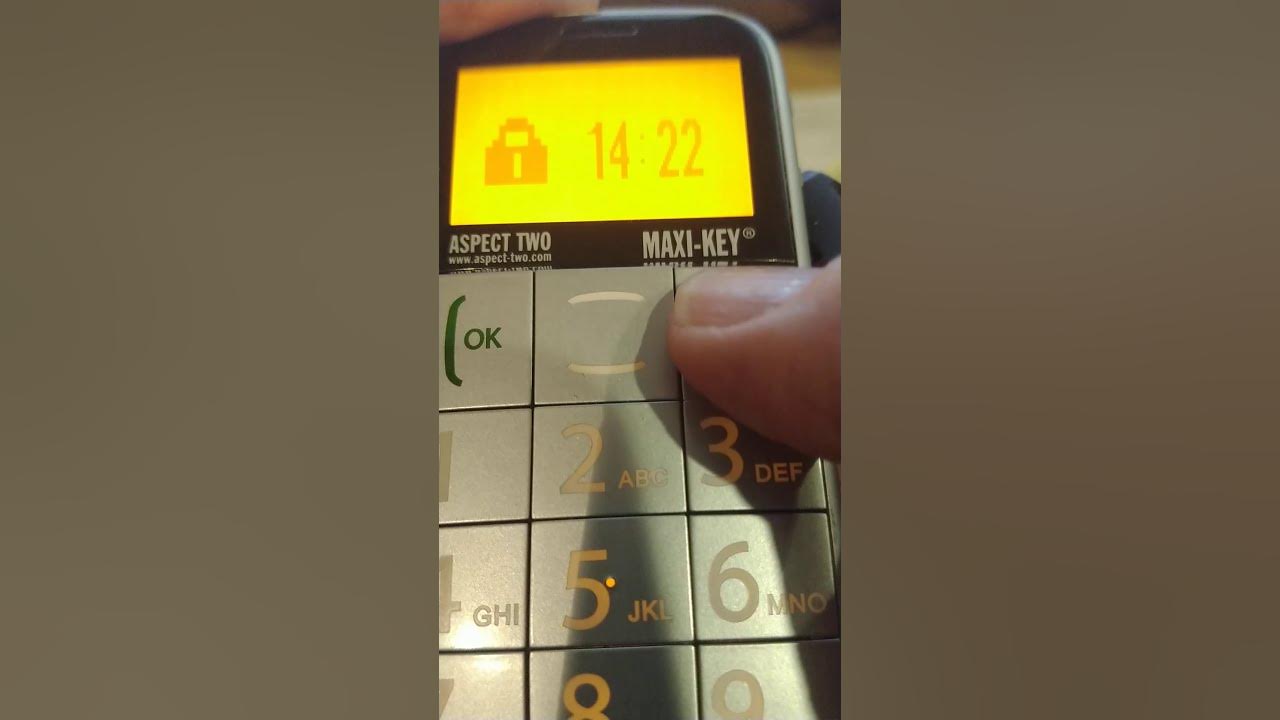 Aspect Two MAXIKEY Big Button Phone Instructions YouTube