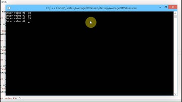 Average of Values C++ Code (Visual Studio)