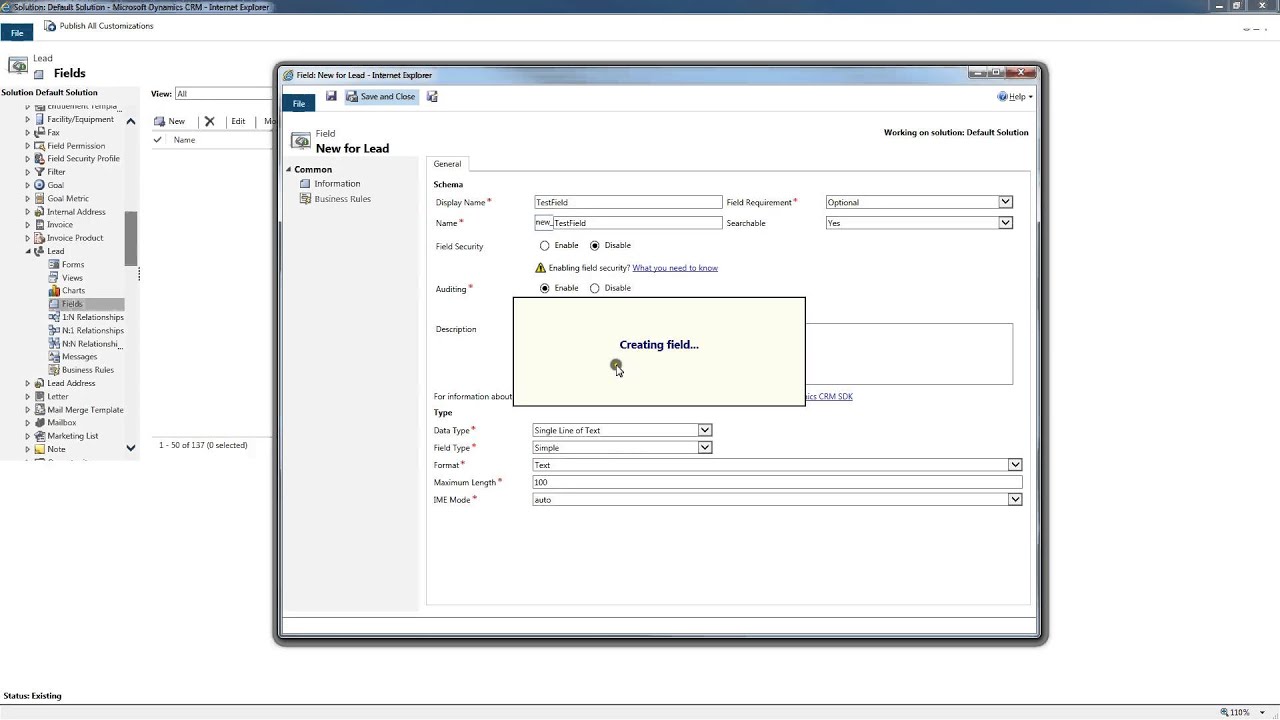 CRM Passing Values Between Entity Records During Creation
