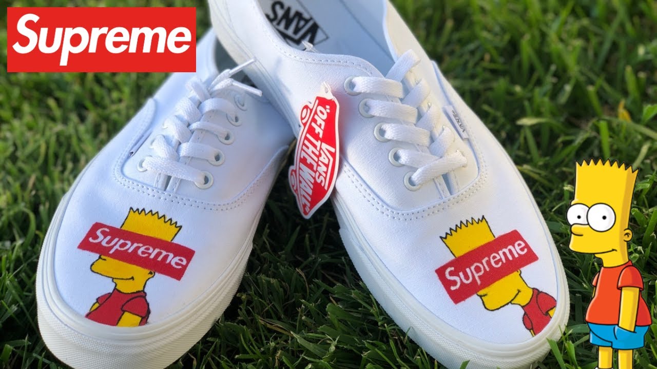 custom vans supreme