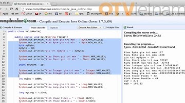 Lập Trình Java - Các kiểu dữ liệu cơ bản trong Java - Bài 2
