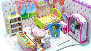 3D Puzzles Sweet Bedroom (DIY Toys Puzzle For Kids)