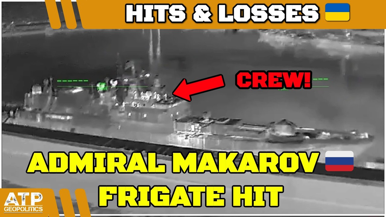 BREAKING: Russian Frigate Admiral Makarov Hit in Novorossiysk Drone Attack!