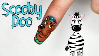 3D Scooby Doo Acrylic Nail Art Tutorial