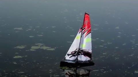DragonForce 65 RC sailboat in calm conditions