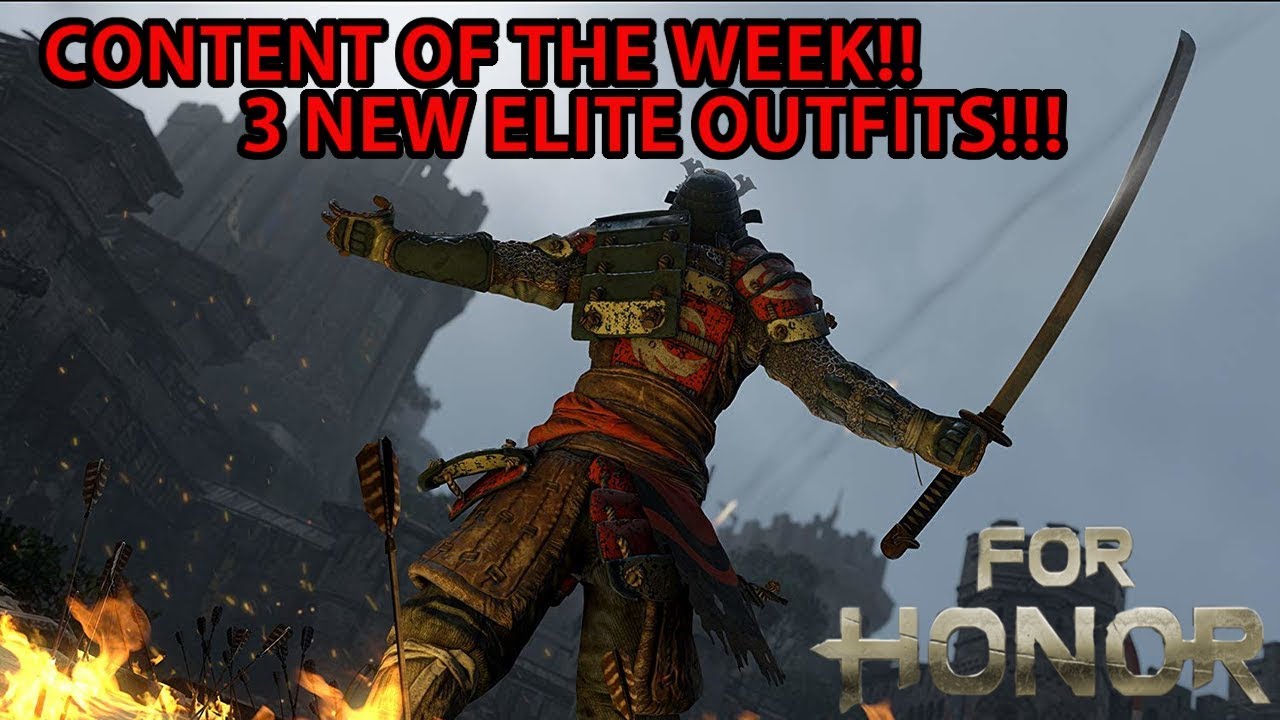 For Honor Quick Look Content Of The Week!! 3 New Elite Outfits
