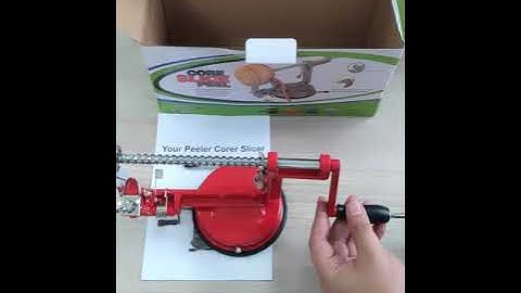 How to Use Apple Peeler Corer Slicer