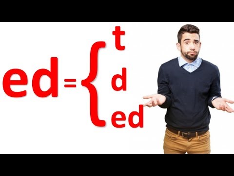 تعلم كيف تنطق ed  في الافعال الانجليزية