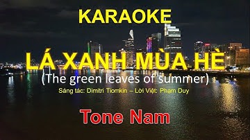 SC-Lá Xanh Mùa Hè (D.Tiomkin–Lời Việt: Phạm Duy) – Tone Nam (Ebm) #coverbytmn